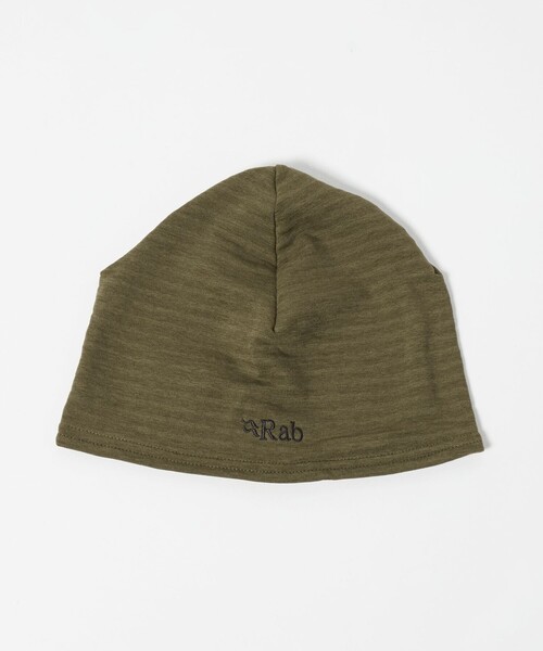 Rab(ラブ)の「<Rab> Filament Beanie/ビーニー(ハット・メンズ・オリーブ/ブラック・FREE)」の2枚目の写真