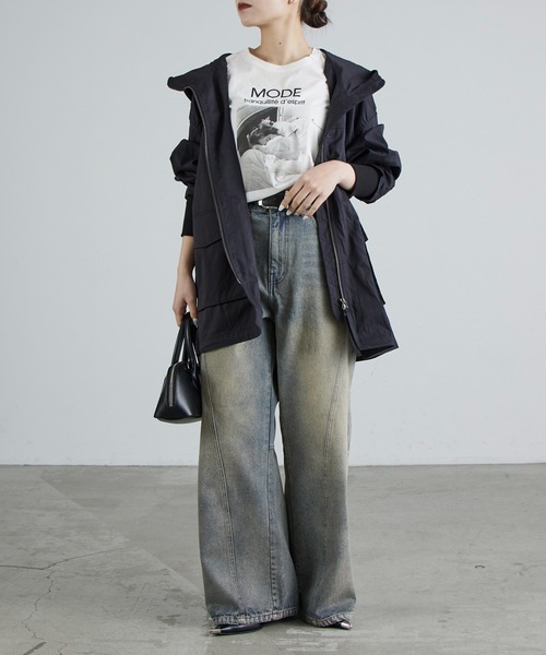 Lui's（ルイス）の「フィブリルマンパMA-1（MA-1・レディース・オフホワイト/ブラック・FREE）」の7枚目の写真