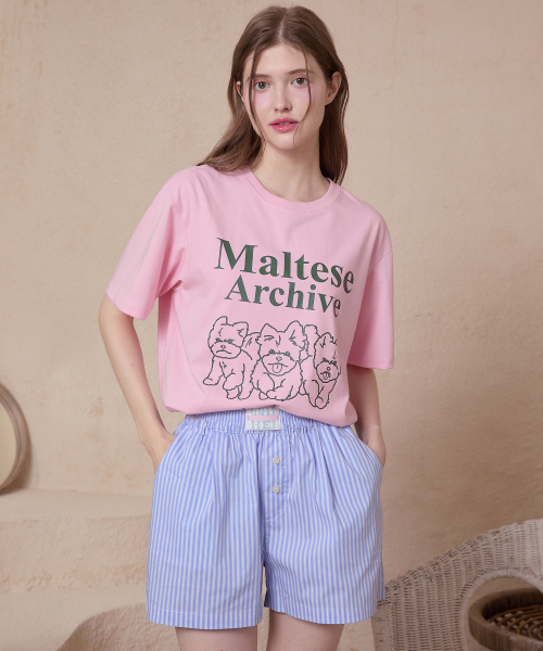 WaiKei(ワイケイ)の「マルチーズアーカイブライングラフィック半袖Tシャツピンク(Tシャツ/カットソー・レディース・その他・1/2/3)」の5枚目の写真