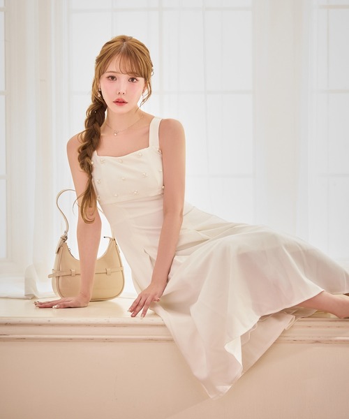 sugar nine(シュガーナイン)の「【ワンピース】ノースリーブフレアワンピース(ワンピース・レディース・ホワイト/グレー・LARGE/MEDIUM/SMALL)」の10枚目の写真