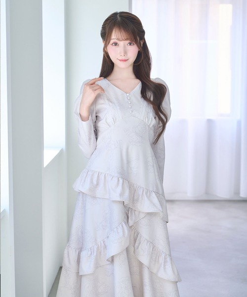 セール】Peony flower print dress（ワンピース）｜Rose Muse（ロゼ