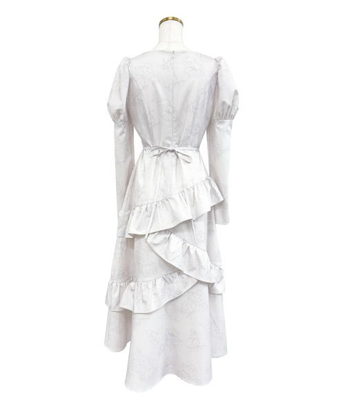 セール】Peony flower print dress（ワンピース）｜Rose Muse（ロゼ