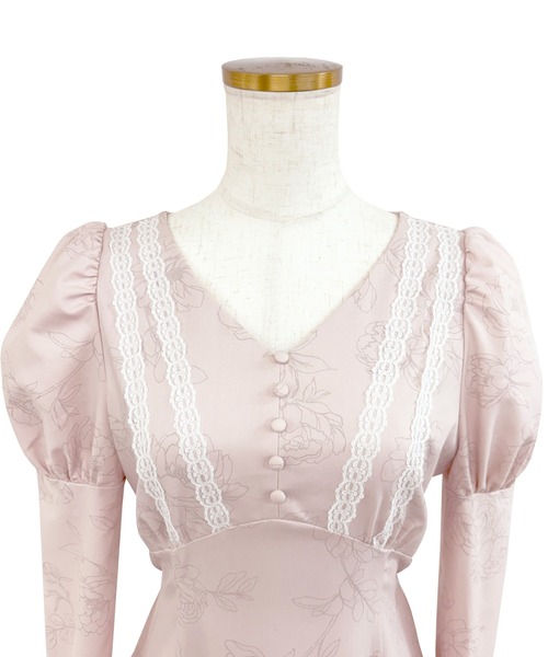 セール】Peony flower print dress（ワンピース）｜Rose Muse（ロゼ