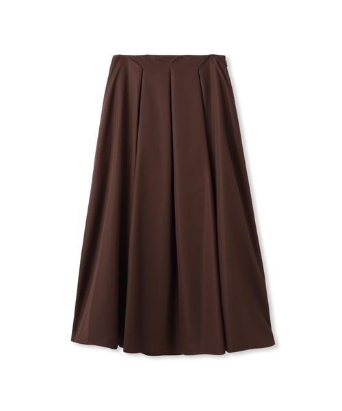 Droite lautreamont（ドロワットロートレアモン）の「タフタタックスカート≪洗濯機で洗える≫（スカート・レディース・オフホワイト/ブラウン・M）」の3枚目の写真