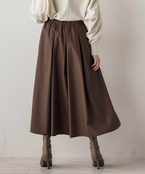 ドロワットロートレアモン（Droite lautreamont）/タフタタックスカート≪洗濯機で洗える≫ セール】タフタタックスカート≪洗濯機で洗える≫（スカート）｜Droite