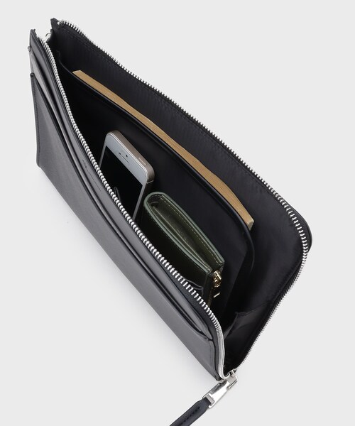 tk.TAKEO KIKUCHI（ティーケータケオキクチ）の「切替ZIPクラッチバッグ（クラッチバッグ・メンズ・ブラック/ブラック系/ブラック系1・00）」の20枚目の写真