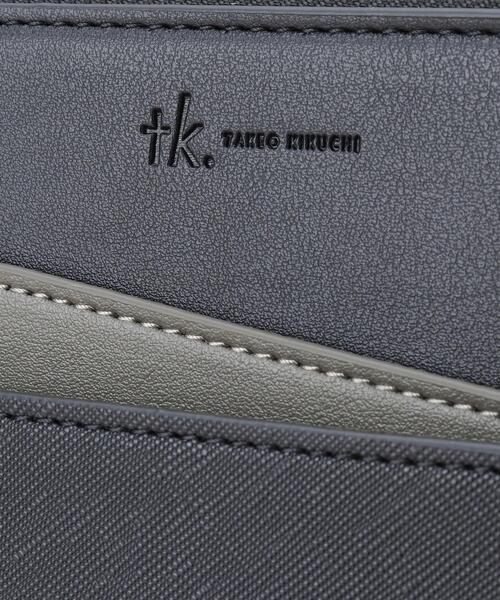 tk.TAKEO KIKUCHI（ティーケータケオキクチ）の「切替ZIPクラッチバッグ（クラッチバッグ・メンズ・ブラック/ブラック系/ブラック系1・00）」の6枚目の写真