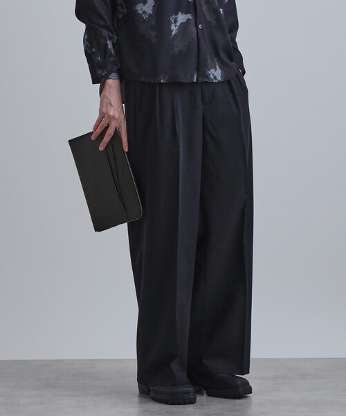 tk.TAKEO KIKUCHI（ティーケータケオキクチ）の「切替ZIPクラッチバッグ（クラッチバッグ・メンズ・ブラック/ブラック系/ブラック系1・00）」の8枚目の写真