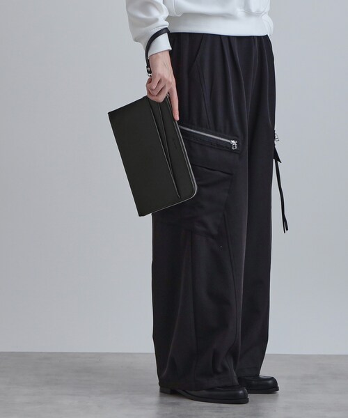tk.TAKEO KIKUCHI（ティーケータケオキクチ）の「切替ZIPクラッチバッグ（クラッチバッグ・メンズ・ブラック/ブラック系/ブラック系1・00）」の9枚目の写真