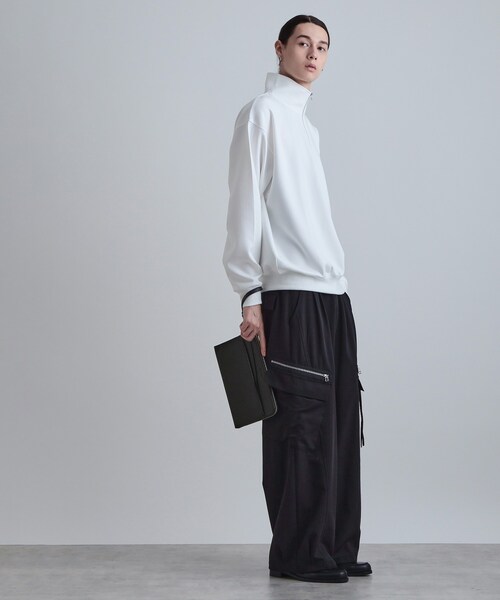 tk.TAKEO KIKUCHI（ティーケータケオキクチ）の「切替ZIPクラッチバッグ（クラッチバッグ・メンズ・ブラック/ブラック系/ブラック系1・00）」の10枚目の写真