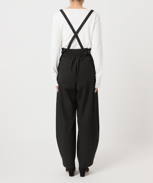 U by SPICK&SPAN（ユーバイスピックアンドスパン）の「2WAYトロタックサスペンダーパンツ（スラックス・レディース・ブラック/アイボリー・36/38）」の20枚目の写真