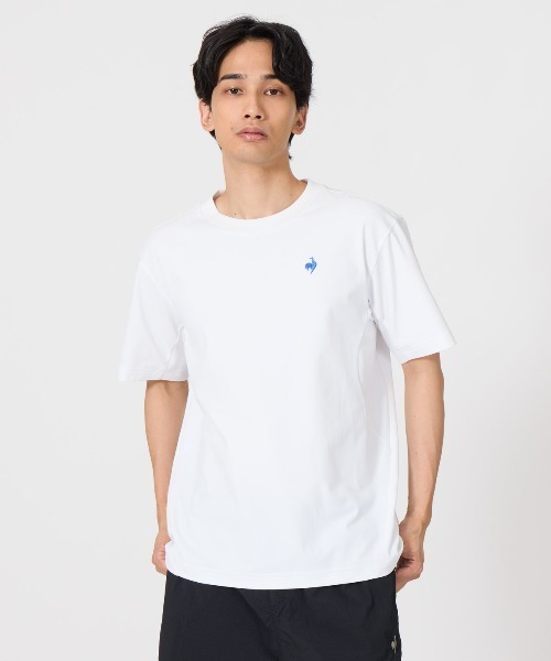 le coq sportif（ルコックスポルティフ）の「ヘランカサンスクリーン半袖Tシャツ(遮熱)（Tシャツ/カットソー・メンズ・ホワイト/ブラック・L/M/XL）」の2枚目の写真