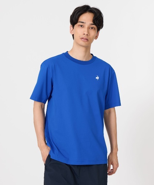 le coq sportif(ルコックスポルティフ)の「【le coq sportif/ルコック】ヘランカサンスクリーン半袖Tシャツ 吸汗速乾/ストレッチ/UV CUT(UPF50+)/遮熱(Tシャツ/カットソー・メンズ・ホワイト/ブラック/ブルー・L/M/XL/XXL)」の3枚目の写真