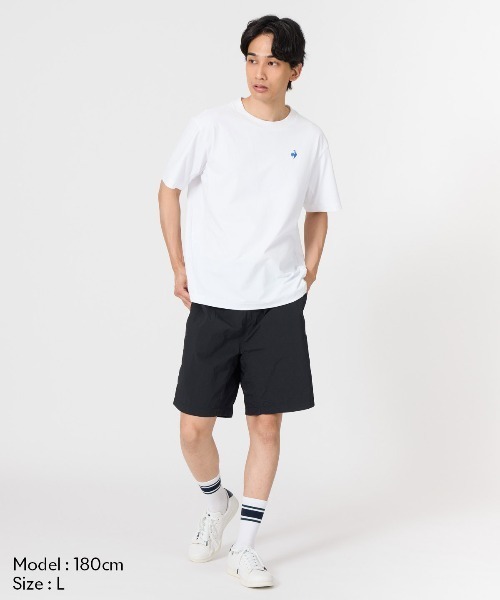le coq sportif（ルコックスポルティフ）の「ヘランカサンスクリーン半袖Tシャツ(遮熱)（Tシャツ/カットソー・メンズ・ホワイト/ブラック・L/M/XL）」の4枚目の写真
