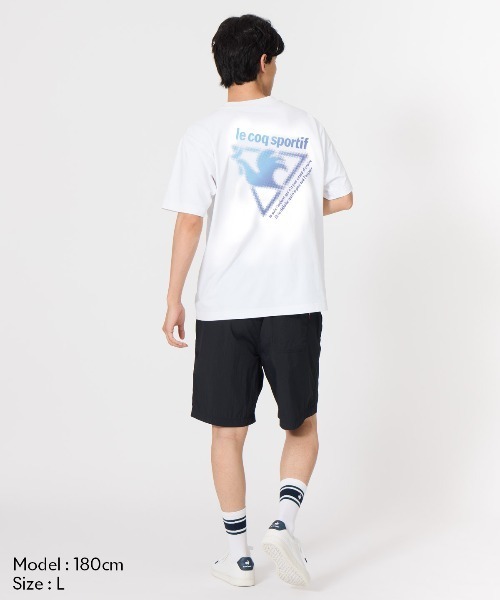le coq sportif（ルコックスポルティフ）の「ヘランカサンスクリーン半袖Tシャツ(遮熱)（Tシャツ/カットソー・メンズ・ホワイト/ブラック・L/M/XL）」の5枚目の写真