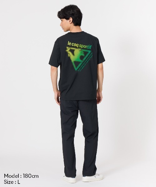 le coq sportif（ルコックスポルティフ）の「ヘランカサンスクリーン半袖Tシャツ(遮熱)（Tシャツ/カットソー・メンズ・ホワイト/ブラック・L/M/XL）」の10枚目の写真