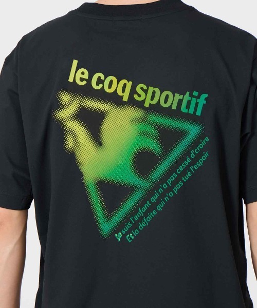 le coq sportif（ルコックスポルティフ）の「ヘランカサンスクリーン半袖Tシャツ(遮熱)（Tシャツ/カットソー・メンズ・ホワイト/ブラック・L/M/XL）」の12枚目の写真