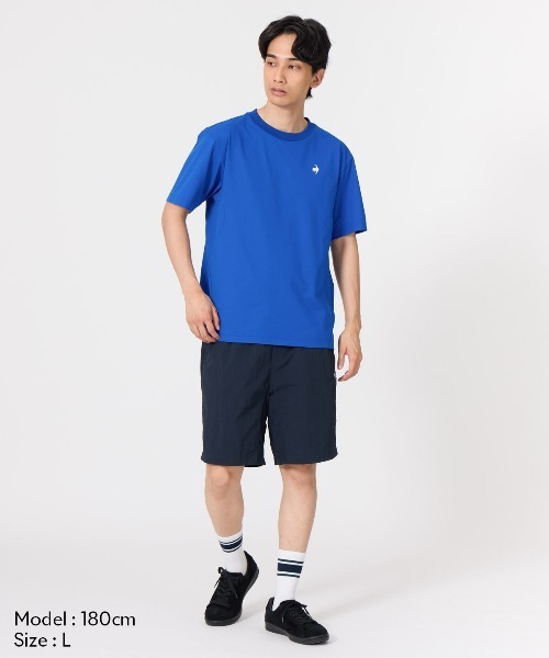 le coq sportif（ルコックスポルティフ）の「ヘランカサンスクリーン半袖Tシャツ(遮熱)（Tシャツ/カットソー・メンズ・ホワイト/ブラック・L/M/XL）」の19枚目の写真