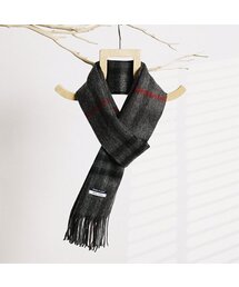 JBANS CLASSIC（ジェイバンスクラシック）の「ウール100 グレンチェックウールマフラー2 (C2104-AM093_DGR)（マフラー）」