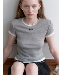 LOVE ME MONSTER（ラブミーモンスター）の「Layered Fitted T-shirt (L251MTS020)（Tシャツ/カットソー）」