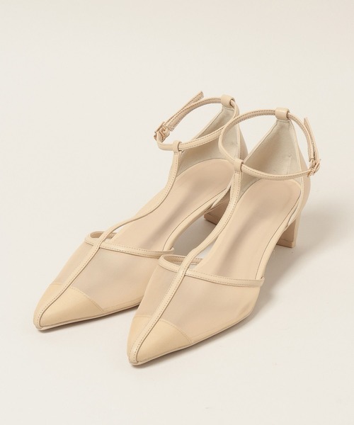 A part by(アパートバイ)の「メッシュヒールパンプス(パンプス・レディース・ブラック/ライトベージュ・MEDIUM/LARGE)」の6枚目の写真
