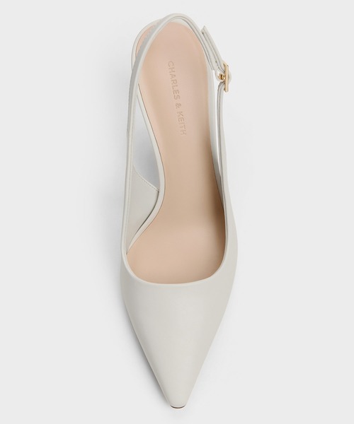 CHARLES & KEITH(チャールズ & キース)の「Kerra ケラ ポインテットスリングバックパンプス(パンプス・レディース・ホワイト/ベージュ/ブラック・23.5cm/23cm/22cm/22.5cm/25cm/24.5cm)」の11枚目の写真