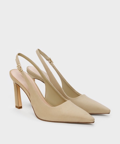CHARLES & KEITH(チャールズ & キース)の「Kerra ケラ ポインテットスリングバックパンプス(パンプス・レディース・ホワイト/ベージュ/ブラック・23.5cm/23cm/22cm/22.5cm/25cm/24.5cm)」の12枚目の写真