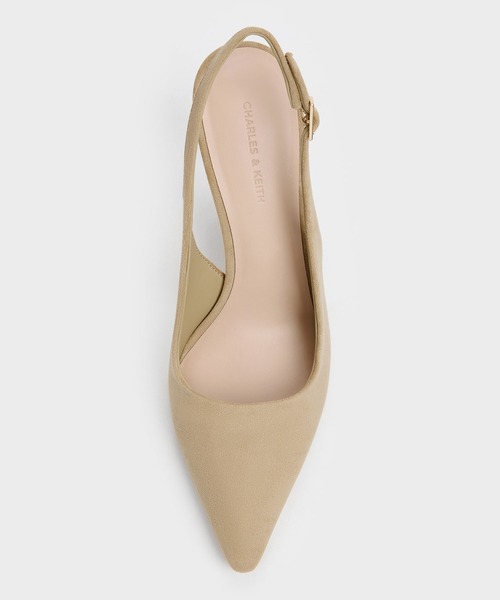 CHARLES & KEITH(チャールズ & キース)の「Kerra ケラ ポインテットスリングバックパンプス(パンプス・レディース・ホワイト/ベージュ/ブラック・23.5cm/23cm/22cm/22.5cm/25cm/24.5cm)」の6枚目の写真