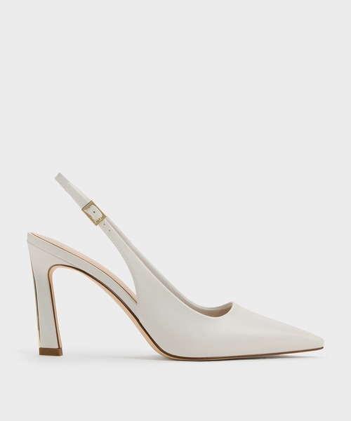 CHARLES & KEITH(チャールズ & キース)の「Kerra ケラ ポインテットスリングバックパンプス(パンプス・レディース・ホワイト/ベージュ/ブラック・23.5cm/23cm/22cm/22.5cm/25cm/24.5cm)」の20枚目の写真