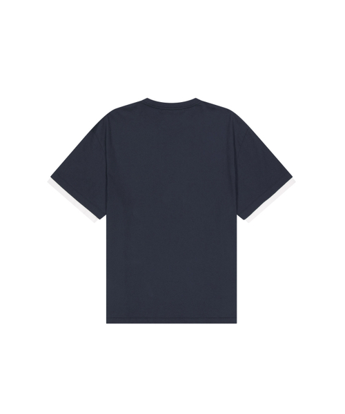 MEA（メア）の「LAYERED SLEEVES T-SHIRT  [NAVY]（Tシャツ/カットソー・メンズ・ネイビー・FREE）」の3枚目の写真