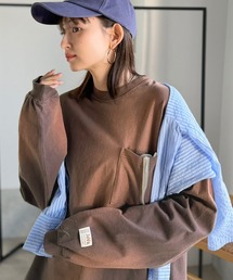 Java（ジャバ）の「《JaVaジャバコラボ》垢抜け!大人のストリートstyleを作る。綿100%スプレーダイ加工オーバーサイズTシャツ(長袖)（Tシャツ/カットソー）」