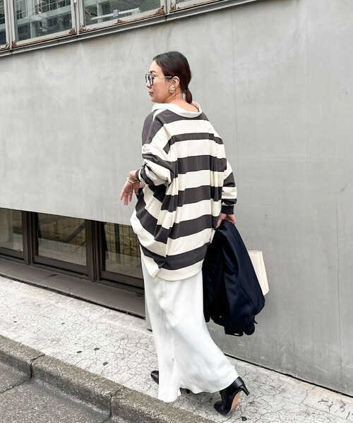 MAQWEL（マクウェル）の「【新色追加】【MAQWEL/マクウェル】ウォッシャブルBIGラガーシャツ（シャツ/ブラウス・レディース・ネイビー/ベージュ/ブラック系その他3/サックスブルー/グレー系その他2・FREE）」の15枚目の写真