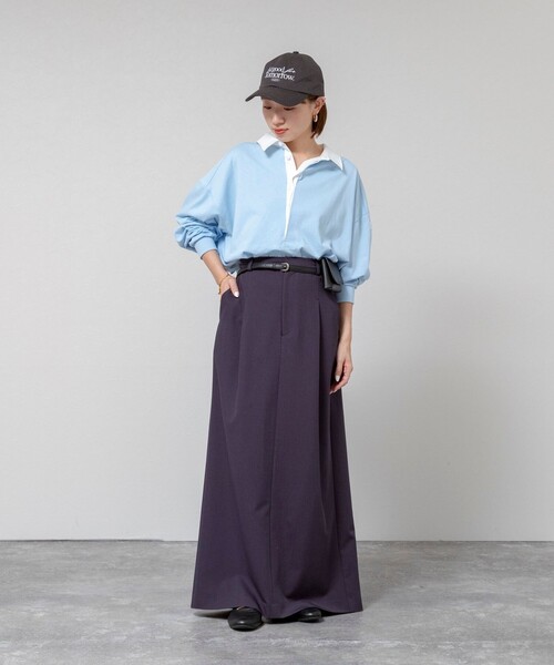 MAQWEL（マクウェル）の「【新色追加】【MAQWEL/マクウェル】ウォッシャブルBIGラガーシャツ（シャツ/ブラウス・レディース・ネイビー/ベージュ/ブラック系その他3/サックスブルー/グレー系その他2・FREE）」の17枚目の写真