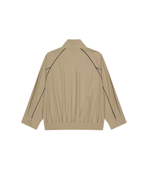MEA（メア）の「HIGH NECK SHIRT BLOUSON  [BEIGE]（ブルゾン・レディース・ベージュ・FREE）」の3枚目の写真