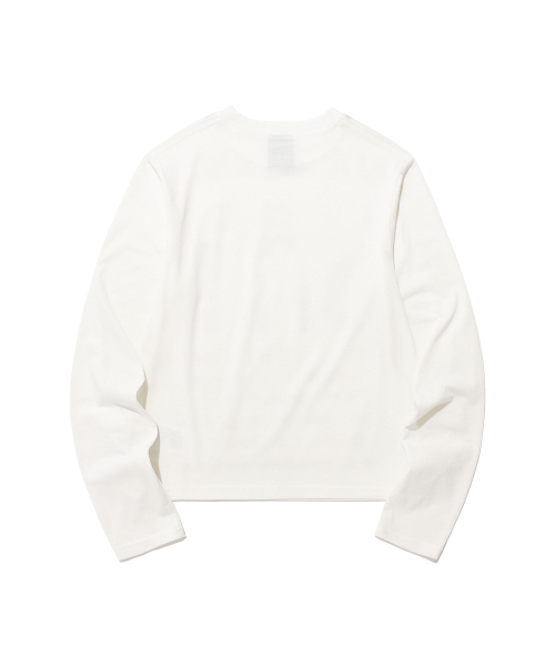 ISTKUNST(イストクンスト)の「SAY BLUR LS TEE_WHITE(IK2FSMT552A)(Tシャツ/カットソー・レディース・ホワイト・S)」の2枚目の写真