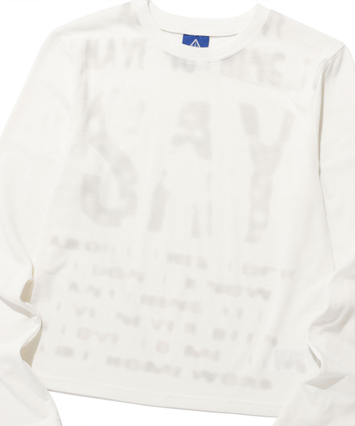 ISTKUNST(イストクンスト)の「SAY BLUR LS TEE_WHITE(IK2FSMT552A)(Tシャツ/カットソー・レディース・ホワイト・S)」の4枚目の写真