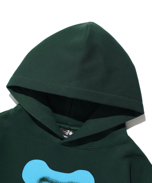 NICE GHOST CLUB（ナイスゴーストクラブ）の「3 GUMMY BEARS HOODIE_GREEN(NG2EFUM409A)（パーカー・レディース・グリーン・S/M/L）」の3枚目の写真