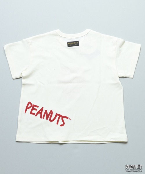 PEANUTS（ピーナッツ）の「【PEANUTS】スヌーピー/プリントTシャツ（Tシャツ/カットソー・キッズ・イエロー/ブラック/オフホワイト/杢グレー・80/90/95/100/110/120/130/140/150）」の14枚目の写真