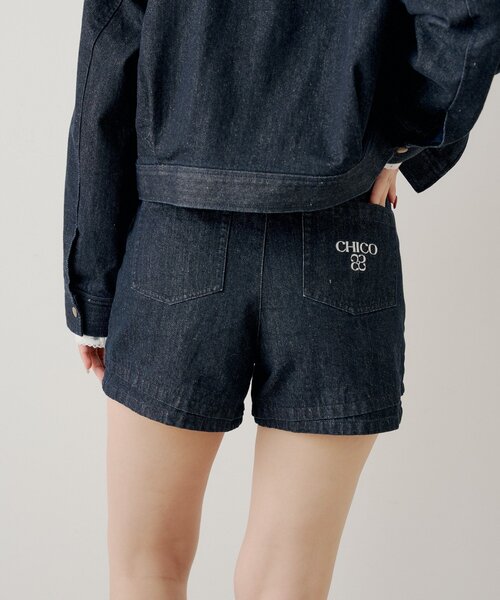 Chico(チコ)の「【セットアップ対応】コンパクトレイヤードショートパンツ(その他パンツ・レディース・ベージュ/ブルー系その他3/アイボリー・MEDIUM/SMALL)」の8枚目の写真