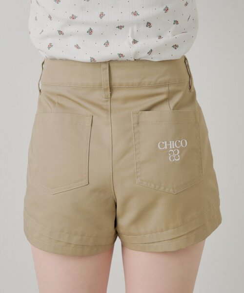 Chico(チコ)の「【セットアップ対応】コンパクトレイヤードショートパンツ(その他パンツ・レディース・ベージュ/ブルー系その他3/アイボリー・MEDIUM/SMALL)」の13枚目の写真