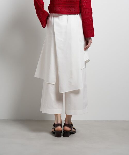 LANVIN en Bleu(ランバンオンブルー)の「アシンメトリーレイヤードパンツ(その他パンツ・レディース・ボルドー/ブラック・38/36)」の16枚目の写真