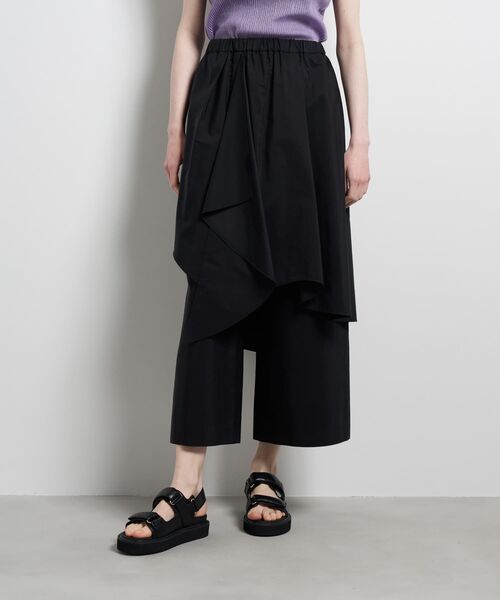 LANVIN en Bleu(ランバンオンブルー)の「アシンメトリーレイヤードパンツ(その他パンツ・レディース・ボルドー/ブラック・38/36)」の22枚目の写真