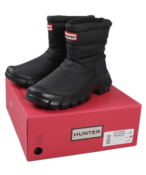 HUNTER（ハンター）の「【HUNTER / ハンター】 WOMENS INTREPID SHORT SNOW BOOT ウィメンズ インテレピッド ショート スノーブーツ WFS2108WWU（ブーツ・レディース・ブラック/ホワイト・UK5/UK4/UK7/UK6）」の8枚目の写真