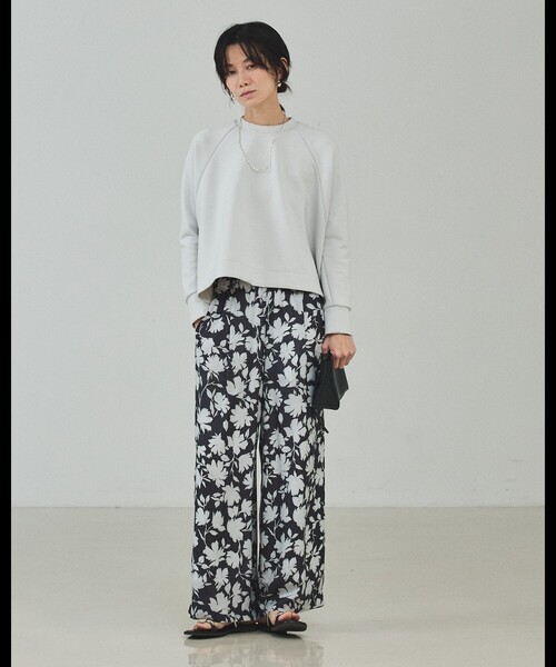 qualite（カリテ）の「【楽なのに上品】ダンボールボックスプルオーバー/スウェット/トレーナー/春服（スウェット・レディース・ライトグレー/チャコールグレー/アイボリー・フリー）」の7枚目の写真