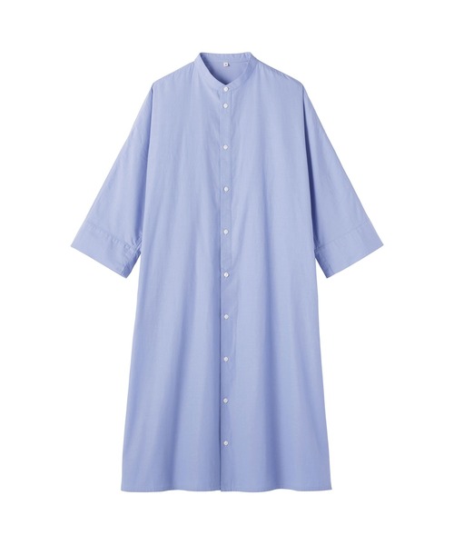 MUJI Labo(ムジラボ)の「〔MUJI Labo〕婦人 ポプリンシャツワンピース(シャツワンピース・レディース・ダークグレー/ネイビー系/サックスブルー・XL/L/M/S)」の13枚目の写真