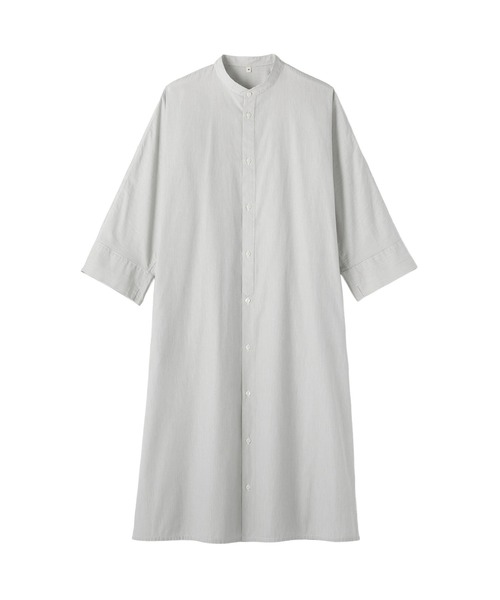 MUJI Labo(ムジラボ)の「〔MUJI Labo〕婦人 ポプリンシャツワンピース(シャツワンピース・レディース・ダークグレー/ネイビー系/サックスブルー・XL/L/M/S)」の16枚目の写真