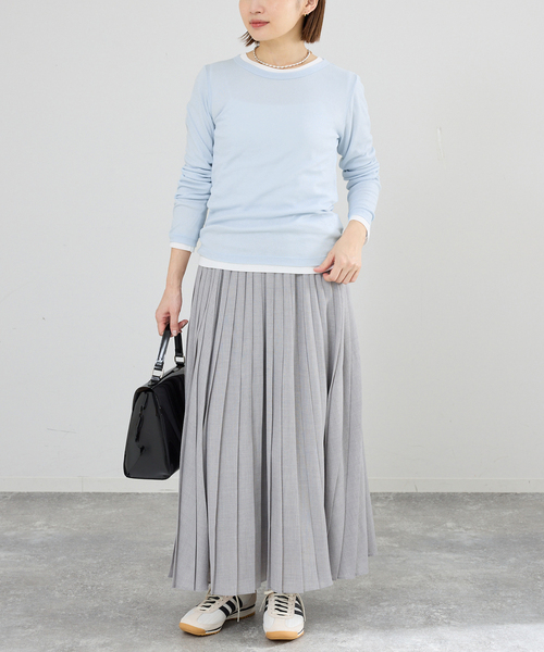 IENA（イエナ）の「コットンシアープルオーバー（Tシャツ/カットソー・レディース・ブルー/ホワイト/ネイビー・FREE）」の15枚目の写真