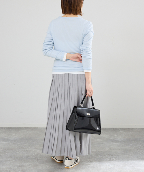 IENA（イエナ）の「コットンシアープルオーバー（Tシャツ/カットソー・レディース・ブルー/ホワイト/ネイビー・FREE）」の16枚目の写真