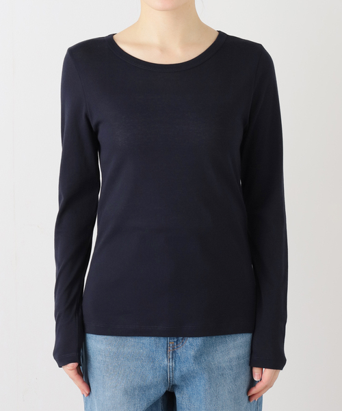 IENA（イエナ）の「コットンシアープルオーバー（Tシャツ/カットソー・レディース・ブルー/ホワイト/ネイビー・FREE）」の17枚目の写真