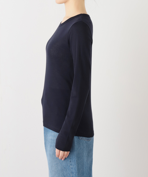 IENA（イエナ）の「コットンシアープルオーバー（Tシャツ/カットソー・レディース・ブルー/ホワイト/ネイビー・FREE）」の18枚目の写真